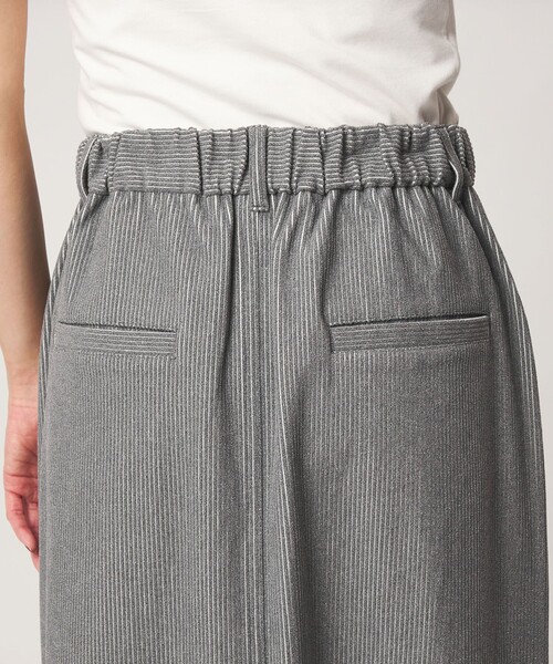 green label relaxing（グリーンレーベルリラクシング）の「［size SHORT/TALLあり］オルマイ コール スカート マシンウォッシャブル ストレッチ（スカート・レディース・ブラック/ライトグレー/オフホワイト/ダークグレー/オリーブ・SHORT/TALL/FREE）」の10枚目の写真