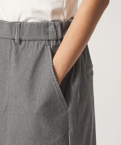 green label relaxing（グリーンレーベルリラクシング）の「［size SHORT/TALLあり］オルマイ コール スカート マシンウォッシャブル ストレッチ（スカート・レディース・ブラック/ライトグレー/オフホワイト/ダークグレー/オリーブ・SHORT/TALL/FREE）」の11枚目の写真