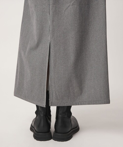 green label relaxing（グリーンレーベルリラクシング）の「［size SHORT/TALLあり］オルマイ コール スカート マシンウォッシャブル ストレッチ（スカート・レディース・ブラック/ライトグレー/オフホワイト/ダークグレー/オリーブ・SHORT/TALL/FREE）」の13枚目の写真