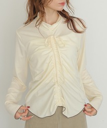 CLEIO | 【CLEIO】2WAYメロウギャザーカットソー 2WAY MELLOW GATHER CUTSEW(Tシャツ/カットソー)