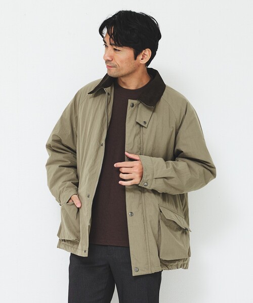 ABAHOUSE GRAY(アバハウスグレイ)の「ナイロンワッシャー ハンティングジャケット(ブルゾン・メンズ・ブラック/カーキ・50/48/46)」の2枚目の写真