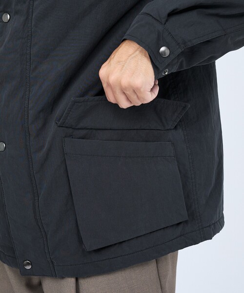 ABAHOUSE GRAY(アバハウスグレイ)の「ナイロンワッシャー ハンティングジャケット(ブルゾン・メンズ・ブラック/カーキ・50/48/46)」の10枚目の写真