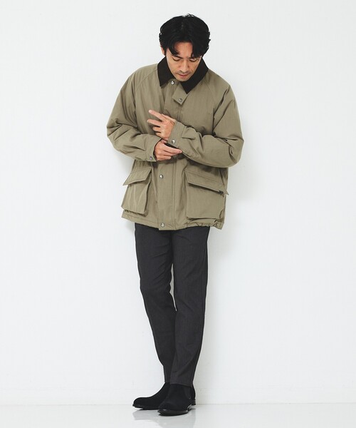ABAHOUSE GRAY（アバハウスグレイ）の「ナイロンワッシャー ハンティングジャケット（ブルゾン・メンズ・ブラック/カーキ・50/48/46）」の19枚目の写真