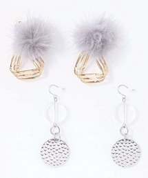 【yield select】ファービジュー モチーフピアス 2点セット