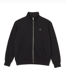 C-CHAIN EMBROIDERED STAND-COLLAR ZIP-UP TRACK JACKET