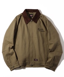 Dickies（ディッキーズ）の「【GENUINE DICKIES ジェニュインディッキーズ】キャンバス&デニム 襟コーデュロイ チェック裏地 ダックワークブルゾン   ワークジャケット（カバーオール）」