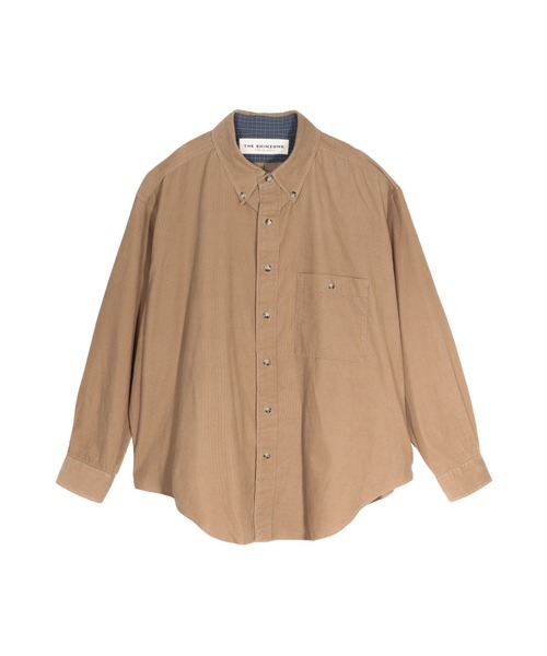 THE SHINZONE(ザ シンゾーン)の「WASHED CORDUROY SHIRT 26AMSBL04(シャツ/ブラウス・レディース・ベージュ/ネイビー・SMALL/MEDIUM)」の1枚目の写真