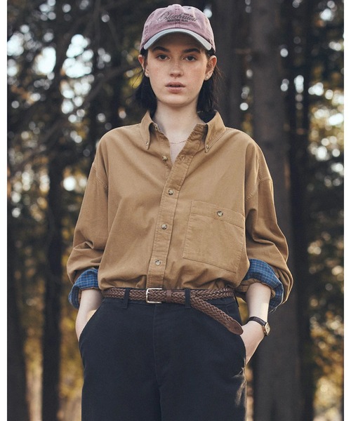THE SHINZONE(ザ シンゾーン)の「WASHED CORDUROY SHIRT 26AMSBL04(シャツ/ブラウス・レディース・ベージュ/ネイビー・SMALL/MEDIUM)」の8枚目の写真