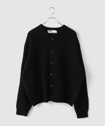 NOMANUAL / ノーマニュアル EASE ROUND NECK CARDIGAN