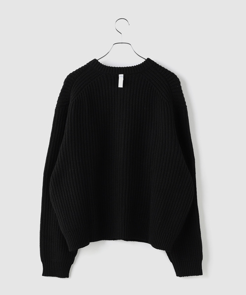 NOMANUAL(NOMANUAL)の「NOMANUAL / ノーマニュアル EASE ROUND NECK CARDIGAN(カーディガン/ボレロ・メンズ・ブラウン/ブラック・LARGE/MEDIUM)」の3枚目の写真