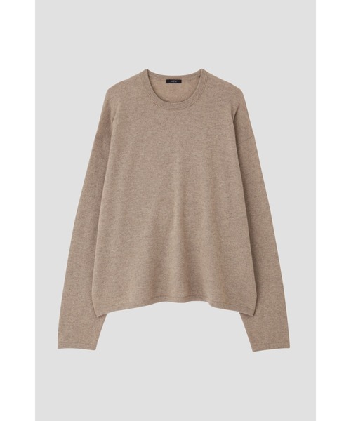 YLEVE(イレーヴ)の「YLEVE / CASHMERE KN T(ニット/セーター・メンズ・ベージュ/ネイビー/オレンジ・5/4)」の6枚目の写真