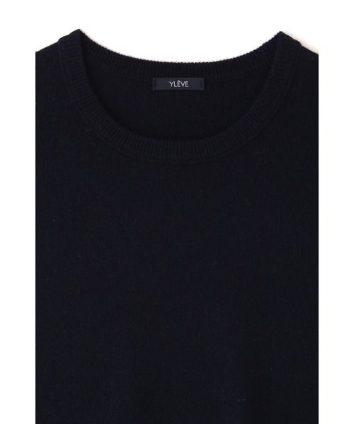 YLEVE(イレーヴ)の「YLEVE / CASHMERE KN T(ニット/セーター・メンズ・ベージュ/ネイビー/オレンジ・5/4)」の9枚目の写真