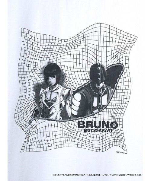 Barbour(バブアー)の「Barbour アニメ「ジョジョの奇妙な冒険 黄金の風」グラフィックTシャツ デザイン1(Tシャツ/カットソー・メンズ・イエロー/ホワイト・MEDIUM/LARGE/SMALL/X-LARGE)」の5枚目の写真