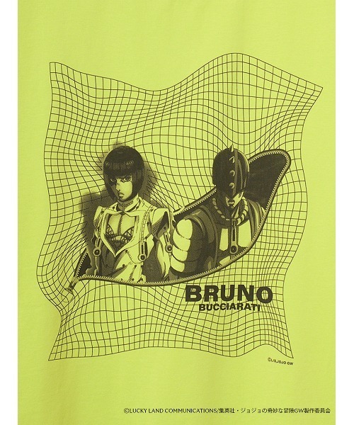 Barbour(バブアー)の「Barbour アニメ「ジョジョの奇妙な冒険 黄金の風」グラフィックTシャツ デザイン1(Tシャツ/カットソー・メンズ・イエロー/ホワイト・MEDIUM/LARGE/SMALL/X-LARGE)」の9枚目の写真