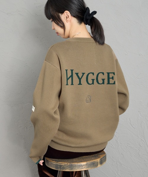 聯名款 HYGGE 背面Logo緹花針織衫