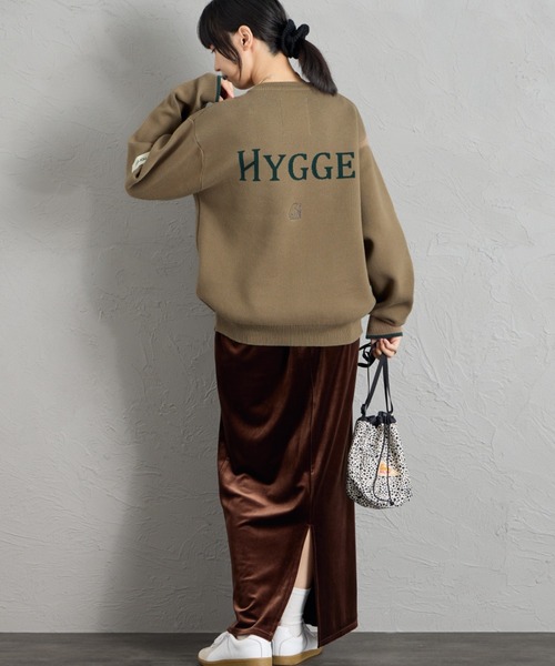 聯名款 HYGGE 背面Logo緹花針織衫