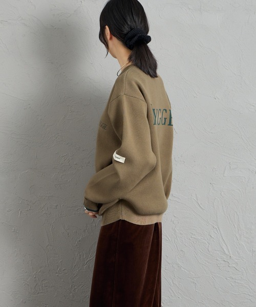聯名款 HYGGE 背面Logo緹花針織衫