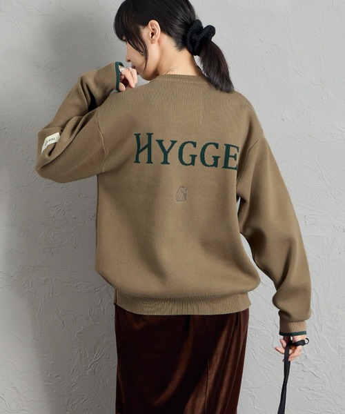 聯名款 HYGGE 背面Logo緹花針織衫