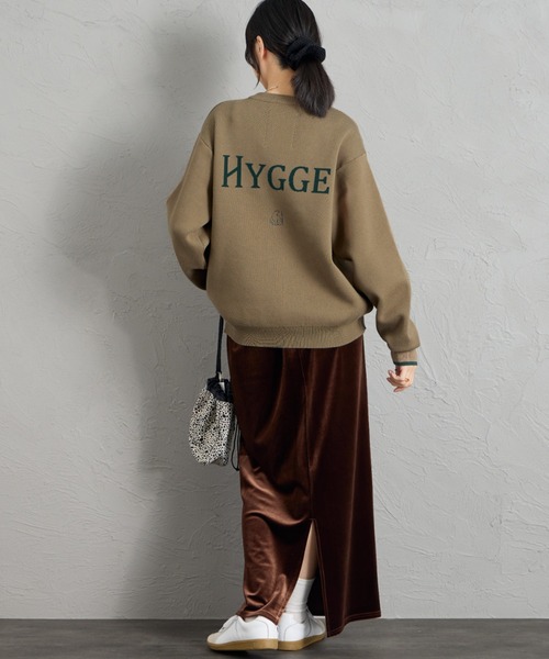 聯名款 HYGGE 背面Logo緹花針織衫