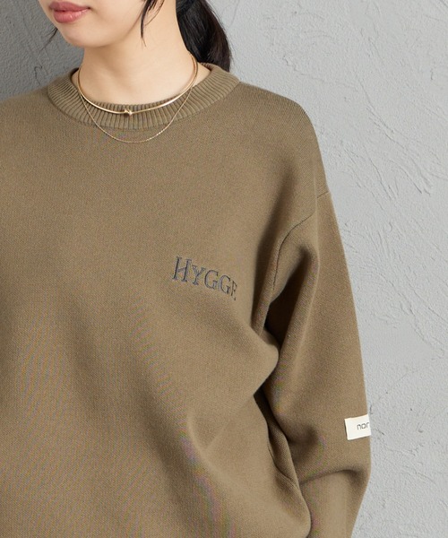 聯名款 HYGGE 背面Logo緹花針織衫