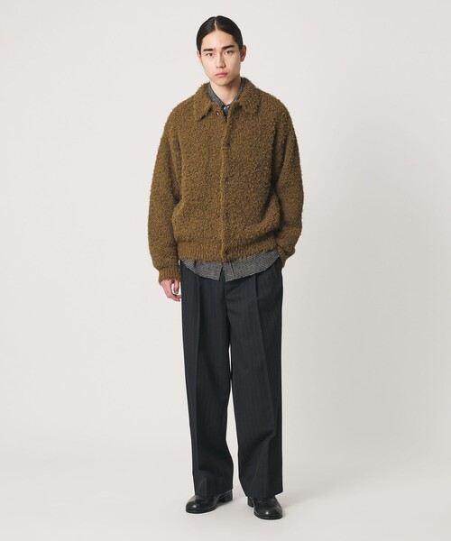 MONKEY TIME(モンキータイム)の「フェザーヤーン ニット ジャケット(ニット/セーター・メンズ・ダークグレー/オリーブ・L/XL/M/S)」の18枚目の写真