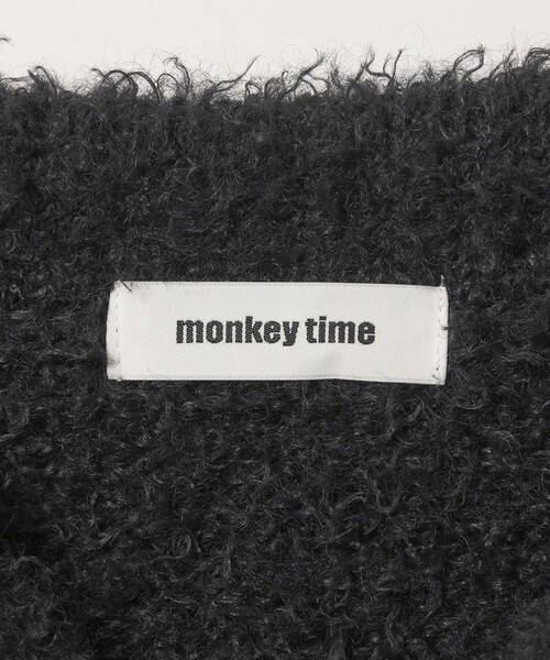 MONKEY TIME(モンキータイム)の「フェザーヤーン ニット ジャケット(ニット/セーター・メンズ・ダークグレー/オリーブ・L/XL/M/S)」の5枚目の写真