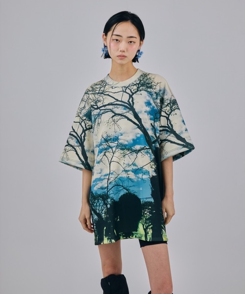 NON TOKYO(ノントーキョー)の「NON TOKYO/ノントーキョー/PRINT RIB BIG T-SHIRTSプリントリブBIG Tシャツ(Tシャツ/カットソー・レディース・その他/その他2/その他1・F)」の3枚目の写真