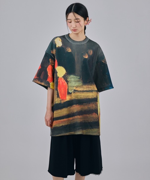 NON TOKYO(ノントーキョー)の「NON TOKYO/ノントーキョー/PRINT RIB BIG T-SHIRTSプリントリブBIG Tシャツ(Tシャツ/カットソー・レディース・その他/その他2/その他1・F)」の1枚目の写真