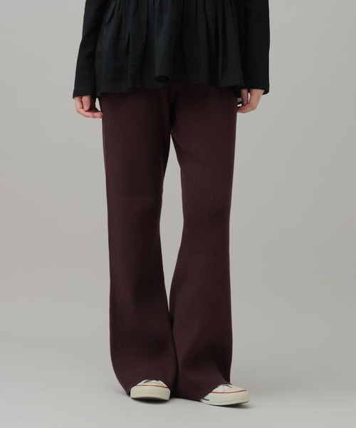 LAKOLE（ラコレ）の「リブニットフレアパンツ / 1076442（その他パンツ・レディース・ブラウン/グレー/ブラック・LARGE/MEDIUM）」の10枚目の写真