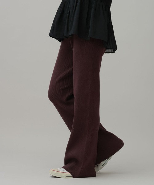 LAKOLE（ラコレ）の「リブニットフレアパンツ / 1076442（その他パンツ・レディース・ブラウン/グレー/ブラック・LARGE/MEDIUM）」の11枚目の写真