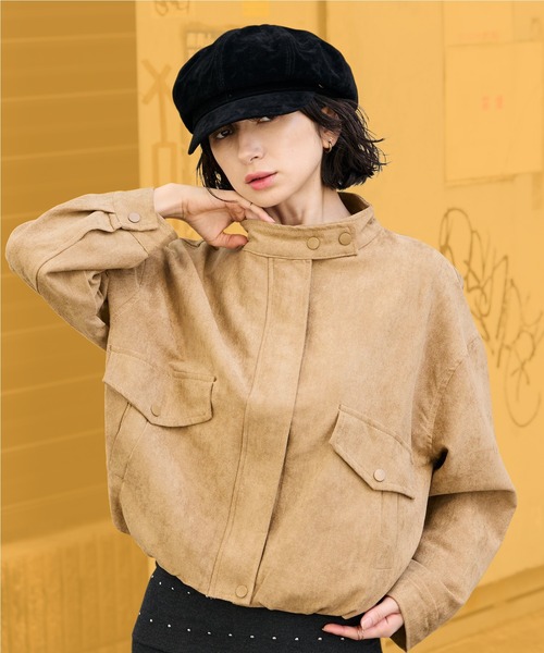 ROOPTOKYO（ループトウキョウ）の「Faux Suede Cap / フェイクスエード キャスケット キャップ 帽子 レディース カジュアル 2026年秋冬（キャスケット・レディース・ブラック/ブラウン/グレー・FREE）」の2枚目の写真