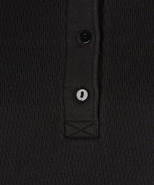 Another Edition（アナザーエディション）の「ハニカムメッシュヘンリーネックTシャツ/ AEBC　ハニカム MESH HLY T◆（Tシャツ/カットソー・レディース・オフホワイト/ブラック/オレンジ系その他/ライム・FREE）」の7枚目の写真