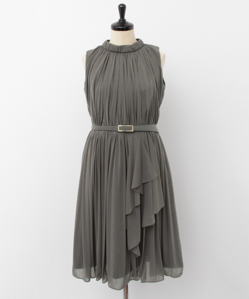 URBAN RESEARCH（アーバンリサーチ）の「UR COUTURE MAISON エスパンディフリルワンピース（ドレス・レディース・ピンク/ネイビー/グレー・38）」の2枚目の写真