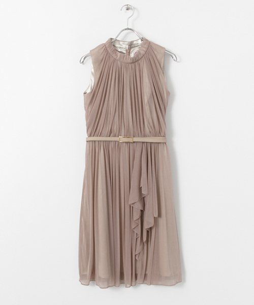 URBAN RESEARCH（アーバンリサーチ）の「UR COUTURE MAISON エスパンディフリルワンピース（ドレス・レディース・ピンク/ネイビー/グレー・38）」の3枚目の写真