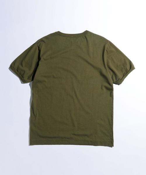 MHL.（エムエイチエル）の「【別注】 ＜MHL.＞ 17 NATURAL LOGO T/Tシャツ◆（Tシャツ/カットソー・メンズ・ベージュ/グレー/オリーブ・LARGE/MEDIUM/SMALL）」の4枚目の写真