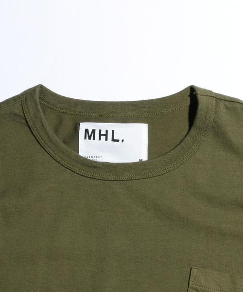 MHL.（エムエイチエル）の「【別注】 ＜MHL.＞ 17 NATURAL LOGO T/Tシャツ◆（Tシャツ/カットソー・メンズ・ベージュ/グレー/オリーブ・LARGE/MEDIUM/SMALL）」の5枚目の写真