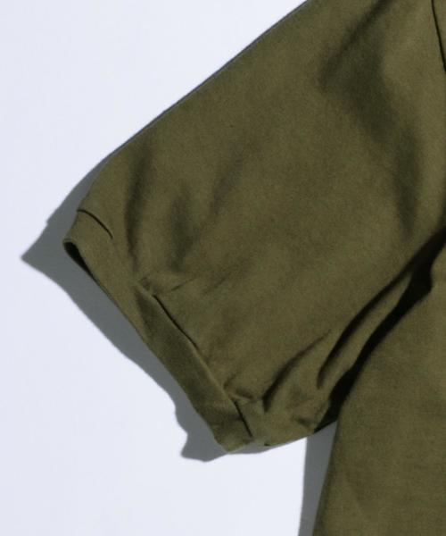 MHL.（エムエイチエル）の「【別注】 ＜MHL.＞ 17 NATURAL LOGO T/Tシャツ◆（Tシャツ/カットソー・メンズ・ベージュ/グレー/オリーブ・LARGE/MEDIUM/SMALL）」の6枚目の写真