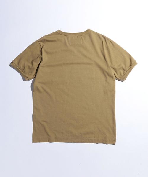 MHL.（エムエイチエル）の「【別注】 ＜MHL.＞ 17 NATURAL LOGO T/Tシャツ◆（Tシャツ/カットソー・メンズ・ベージュ/グレー/オリーブ・LARGE/MEDIUM/SMALL）」の12枚目の写真