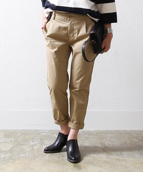 coen（コーエン）の「ストレッチチノパンツ（その他パンツ・レディース・ブラック/ダークブラウン/ベージュ/オリーブ・MEDIUM/LARGE/SMALL）」の3枚目の写真