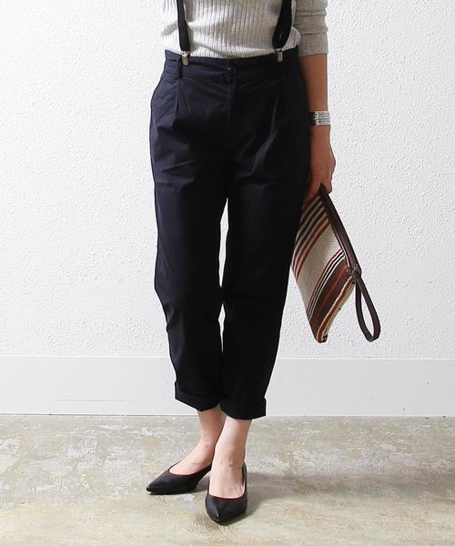 coen（コーエン）の「ストレッチチノパンツ（その他パンツ・レディース・ブラック/ダークブラウン/ベージュ/オリーブ・MEDIUM/LARGE/SMALL）」の2枚目の写真