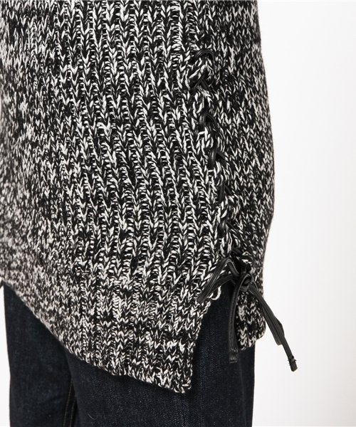MOUSSY（マウジー）の「HL SLEEVELESS KNITTED LONG TOP（タンクトップ・レディース・ブラック系その他/ブラック・FREE）」の3枚目の写真