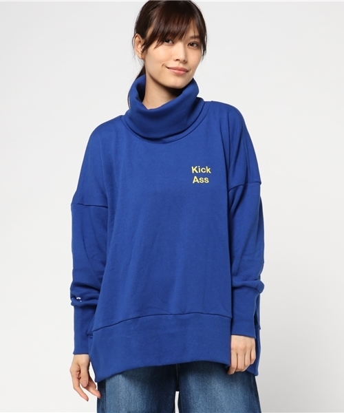 RODEO CROWNS WIDE BOWL（ロデオクラウンズワイドボウル）の「タートルネック スウェット（Tシャツ/カットソー・レディース・トップグレー/ブルー/ホワイト・FREE）」の13枚目の写真