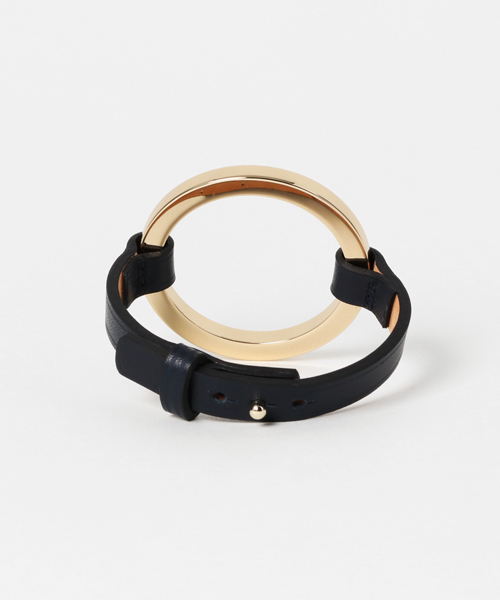 MAISON BOINET(メゾンボワネ)の「MAISON BOINET サークルスリムベルトバングル(ブレスレット・レディース・ターコイズブルー/ネイビー・MEDIUM/SMALL)」の4枚目の写真