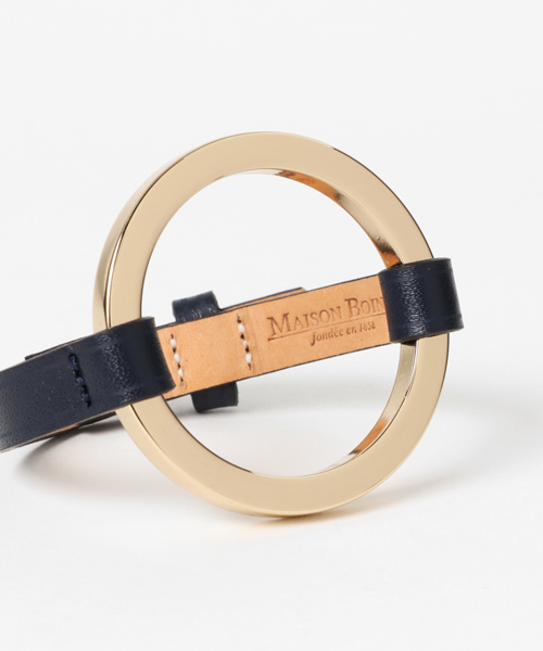 MAISON BOINET(メゾンボワネ)の「MAISON BOINET サークルスリムベルトバングル(ブレスレット・レディース・ターコイズブルー/ネイビー・MEDIUM/SMALL)」の5枚目の写真