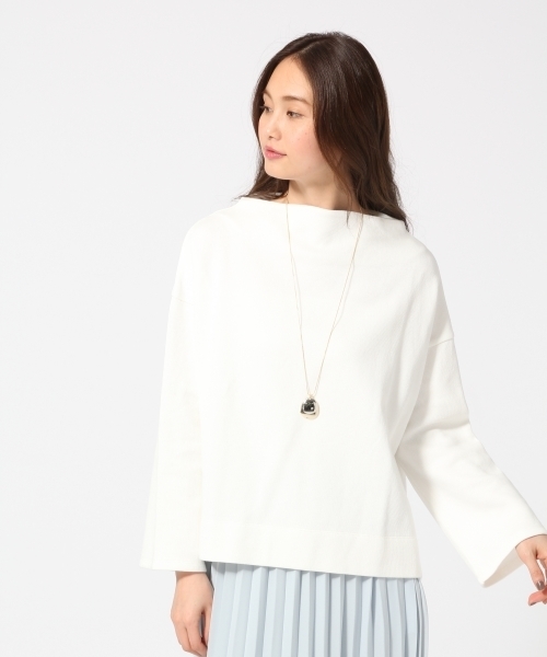 GLOBAL WORK(グローバルワーク)の「Wフェイスボトルワイドプルオーバー/745591(Tシャツ/カットソー・レディース・ライトイエロー/ライトブルー/ホワイト/レッド/オフホワイト・MEDIUM/LARGE/SMALL)」の1枚目の写真