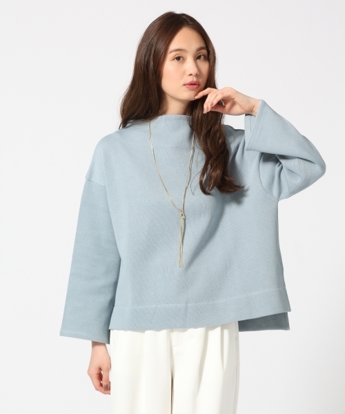 GLOBAL WORK(グローバルワーク)の「Wフェイスボトルワイドプルオーバー/745591(Tシャツ/カットソー・レディース・ライトイエロー/ライトブルー/ホワイト/レッド/オフホワイト・MEDIUM/LARGE/SMALL)」の3枚目の写真