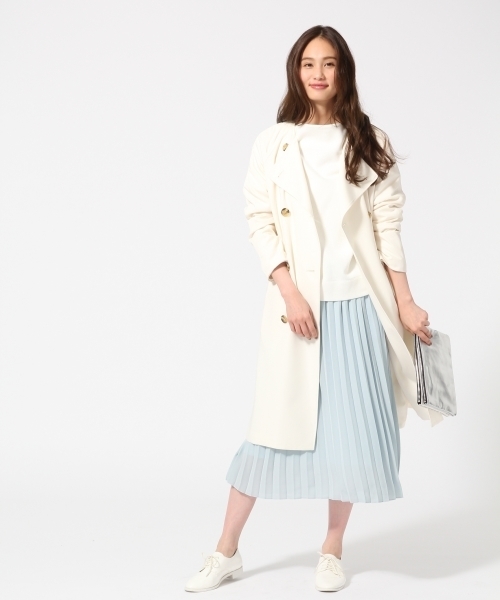 GLOBAL WORK(グローバルワーク)の「Wフェイスボトルワイドプルオーバー/745591(Tシャツ/カットソー・レディース・ライトイエロー/ライトブルー/ホワイト/レッド/オフホワイト・MEDIUM/LARGE/SMALL)」の6枚目の写真