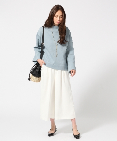 GLOBAL WORK(グローバルワーク)の「Wフェイスボトルワイドプルオーバー/745591(Tシャツ/カットソー・レディース・ライトイエロー/ライトブルー/ホワイト/レッド/オフホワイト・MEDIUM/LARGE/SMALL)」の7枚目の写真