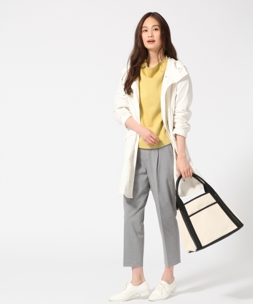 GLOBAL WORK(グローバルワーク)の「Wフェイスボトルワイドプルオーバー/745591(Tシャツ/カットソー・レディース・ライトイエロー/ライトブルー/ホワイト/レッド/オフホワイト・MEDIUM/LARGE/SMALL)」の8枚目の写真