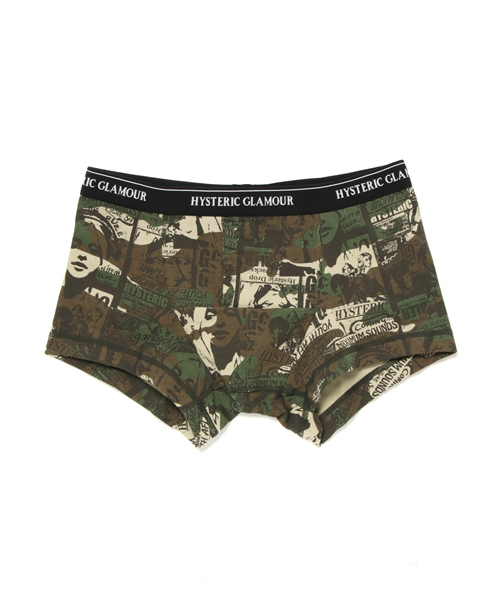 HYSTERIC GLAMOUR(ヒステリックグラマー)の「総柄 BOXER BRIEF(ボクサーパンツ・メンズ・ブラック系その他/レッド系その他/グリーン系カモフラージュ/グレー系その他・FREE)」の4枚目の写真